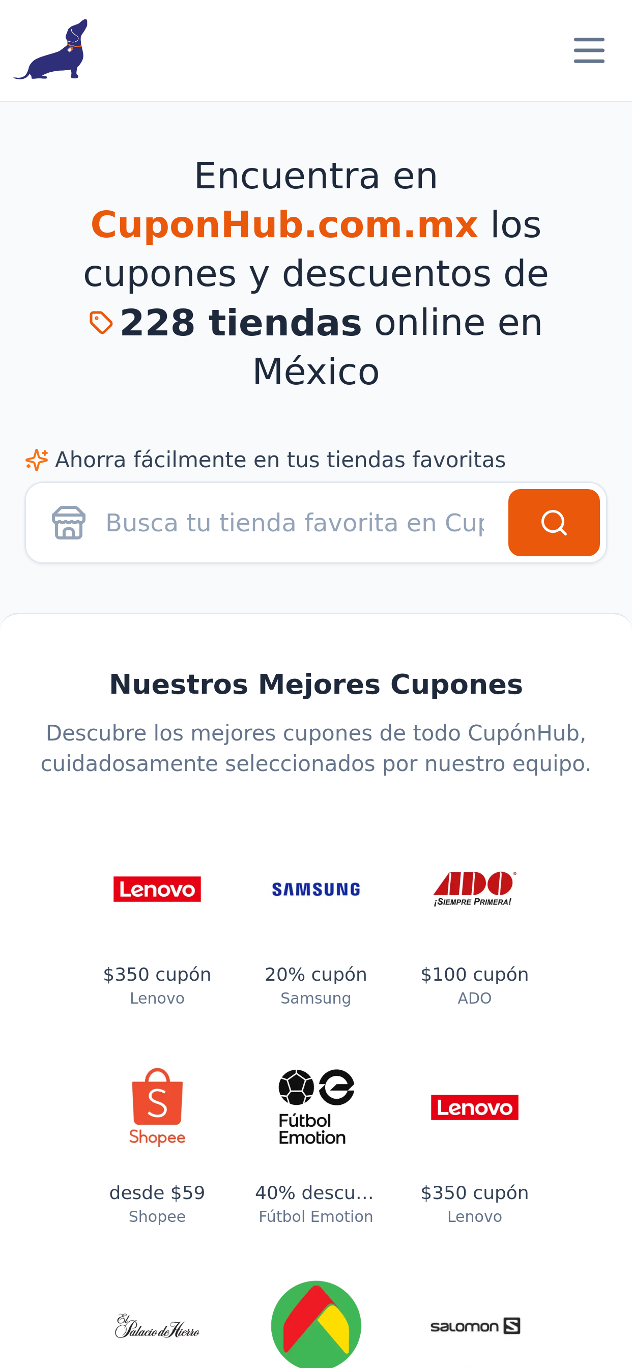 CuponHub Mobile Screenshot